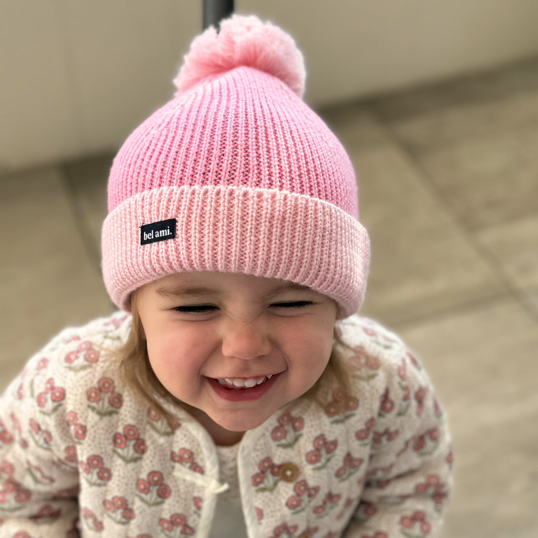 Bonnet enfant - rose