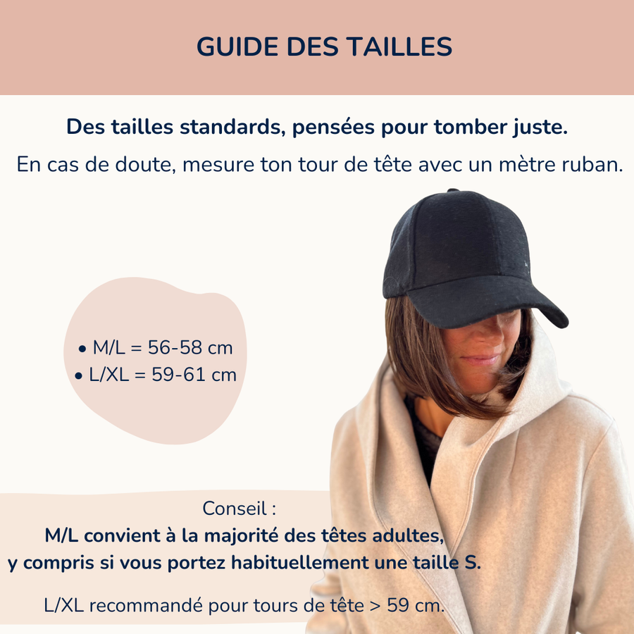 Casquette en laine recyclée, chaude et à votre taille