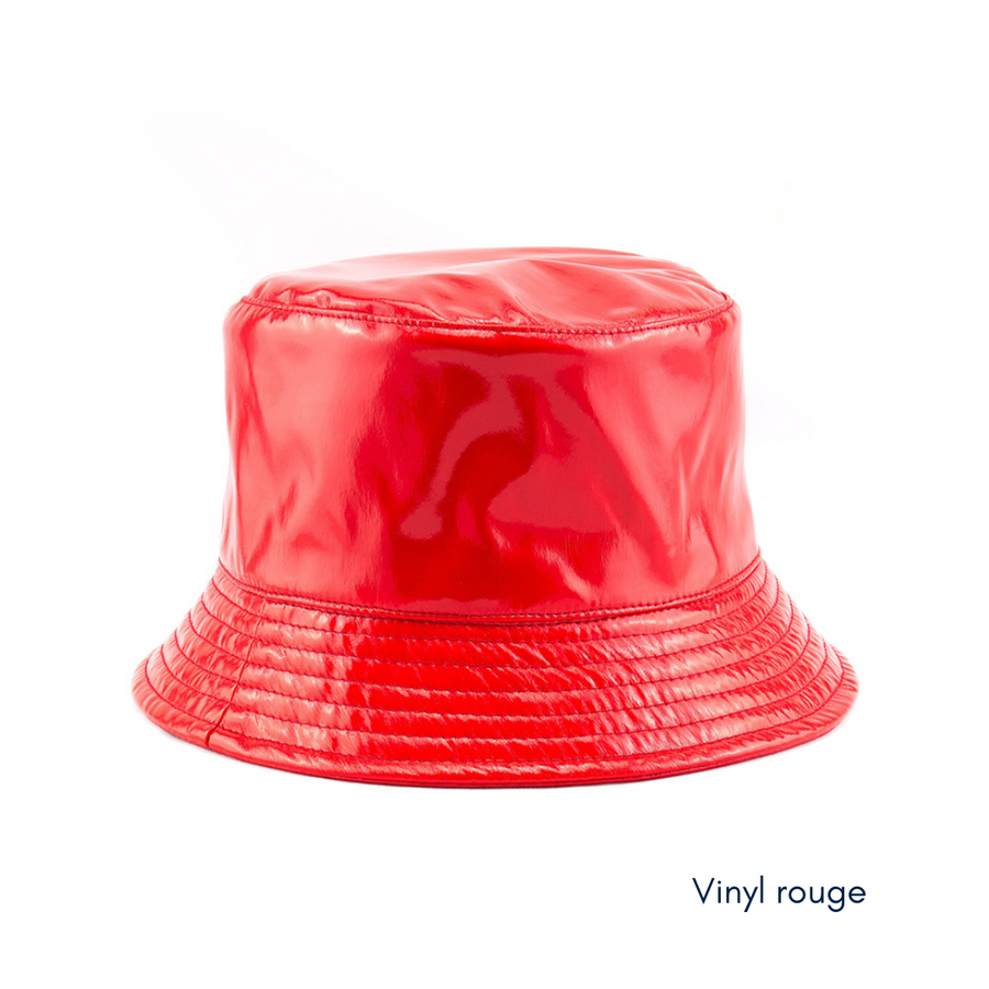 Chapeau de pluie, la tête au sec les mains libres — Vinyl rouge
