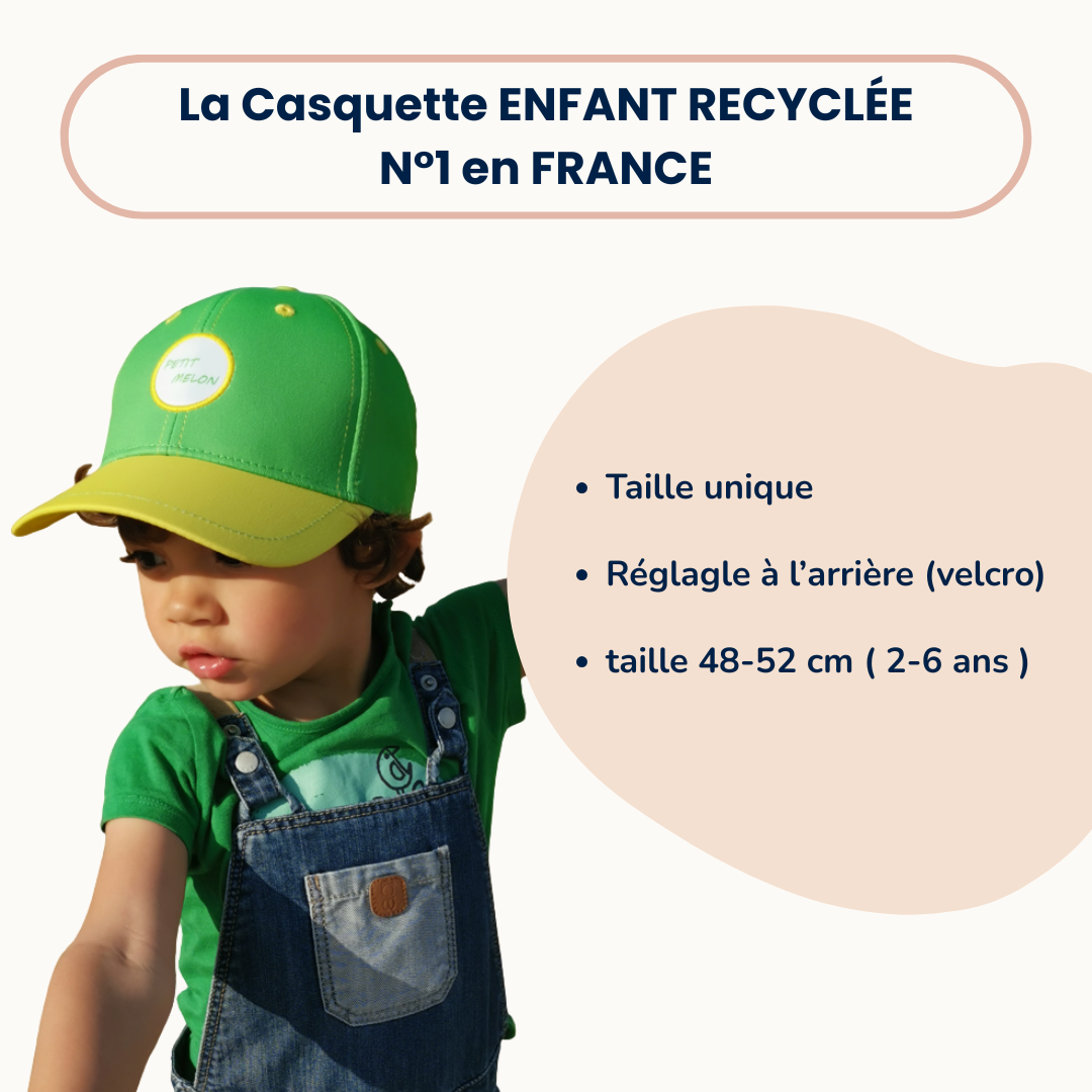 Casquette enfant - Réglable, légère & recyclée