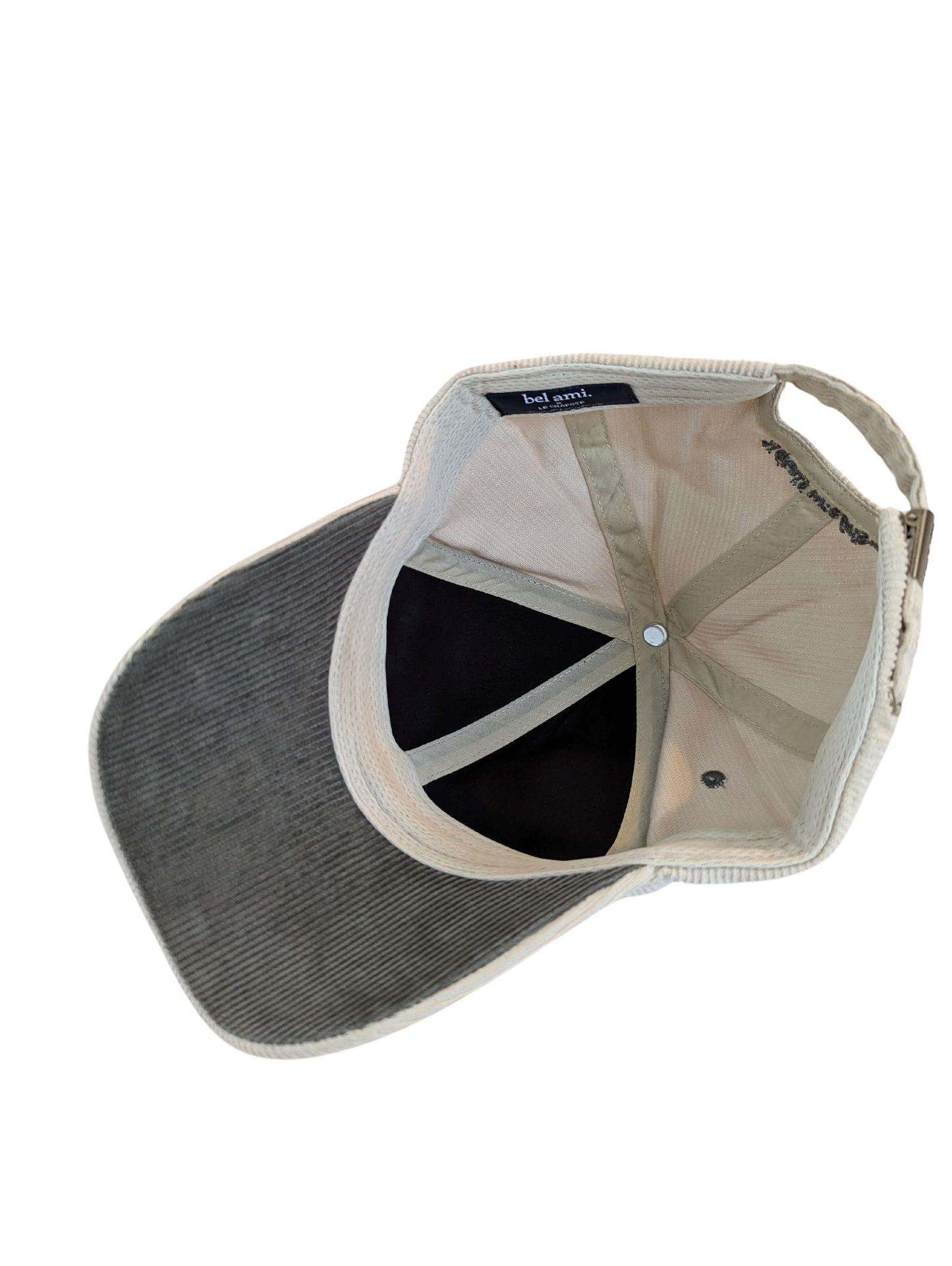 Casquette - velours cotelé beige