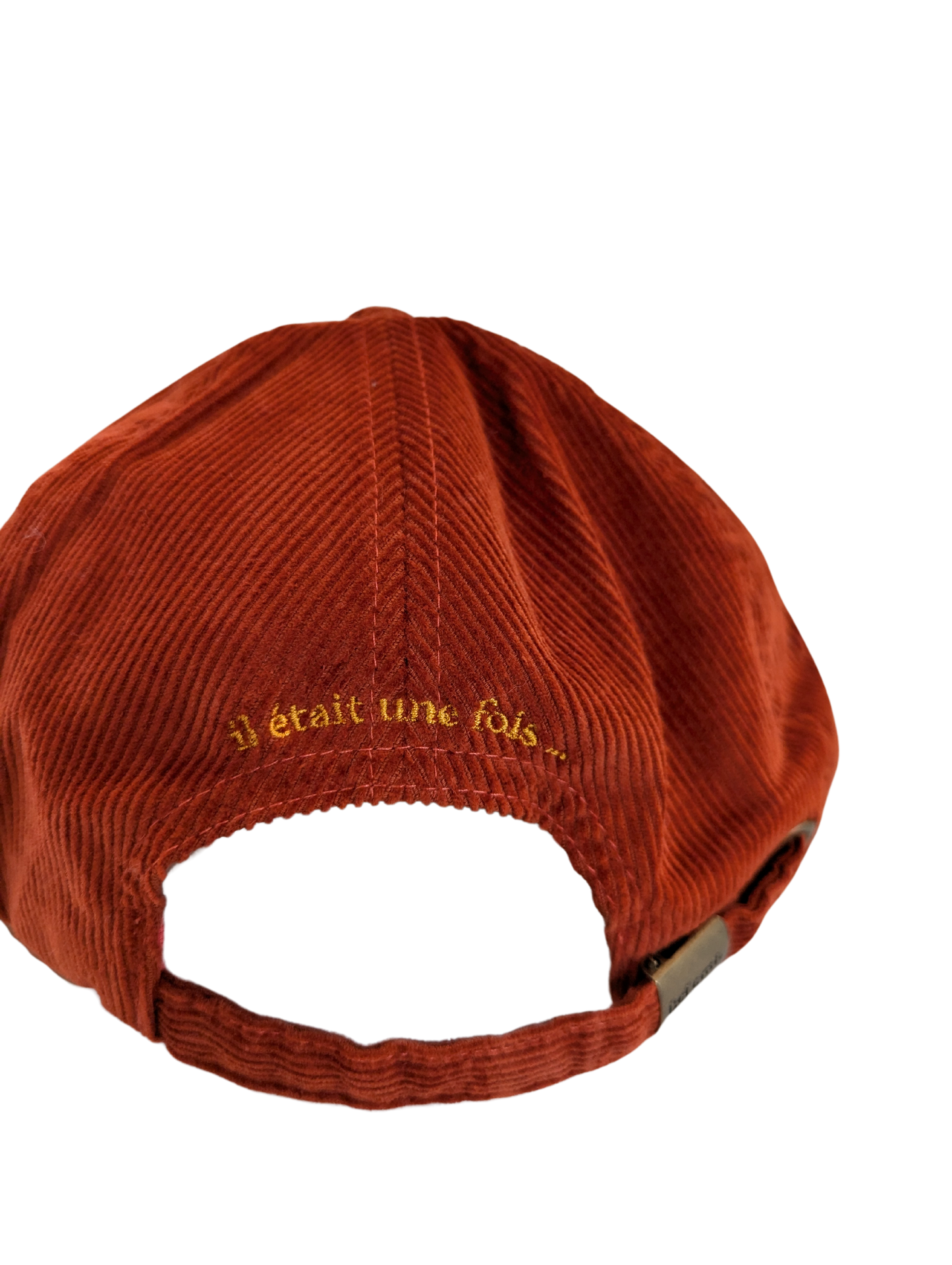 Casquette - velours cotelé orange