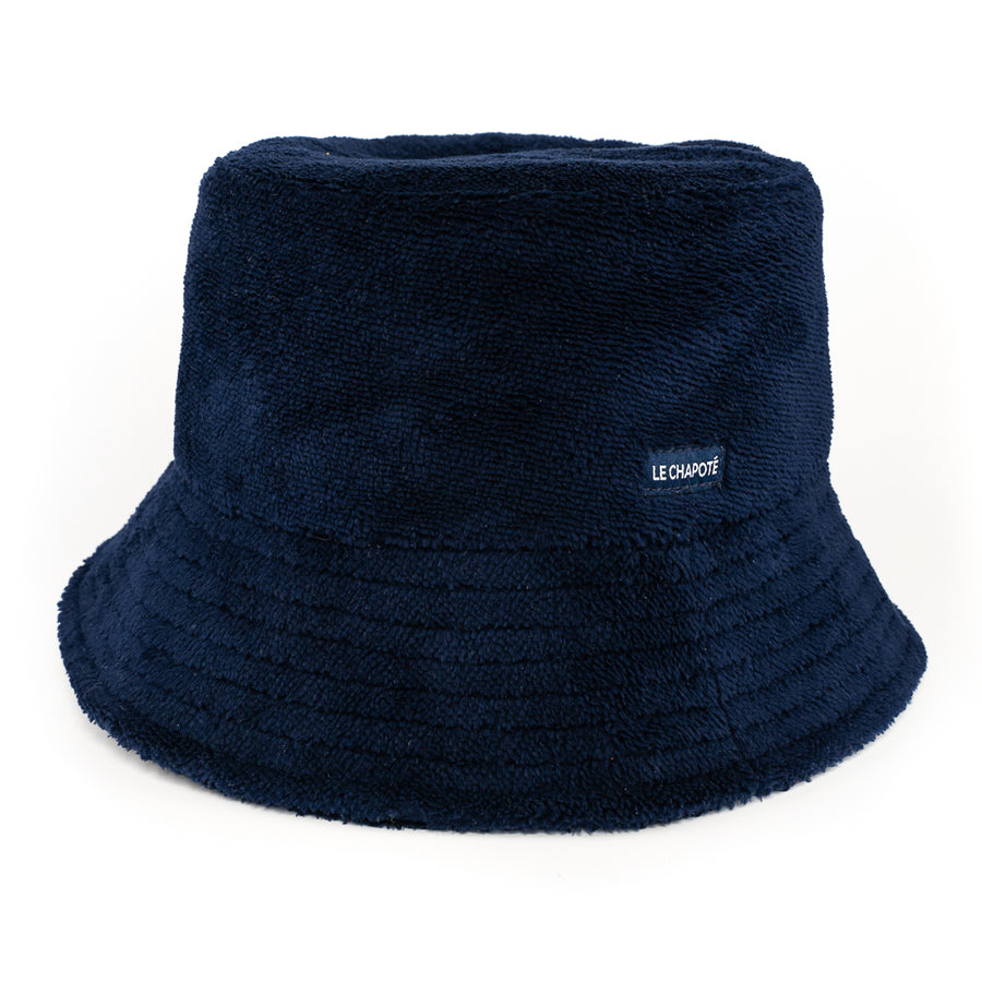 Bob hiver doublé, quatre tailles mesurées — Fourrure bleu