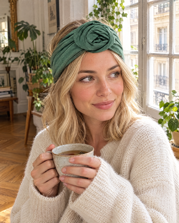 Bandeau rigide – Vert porté