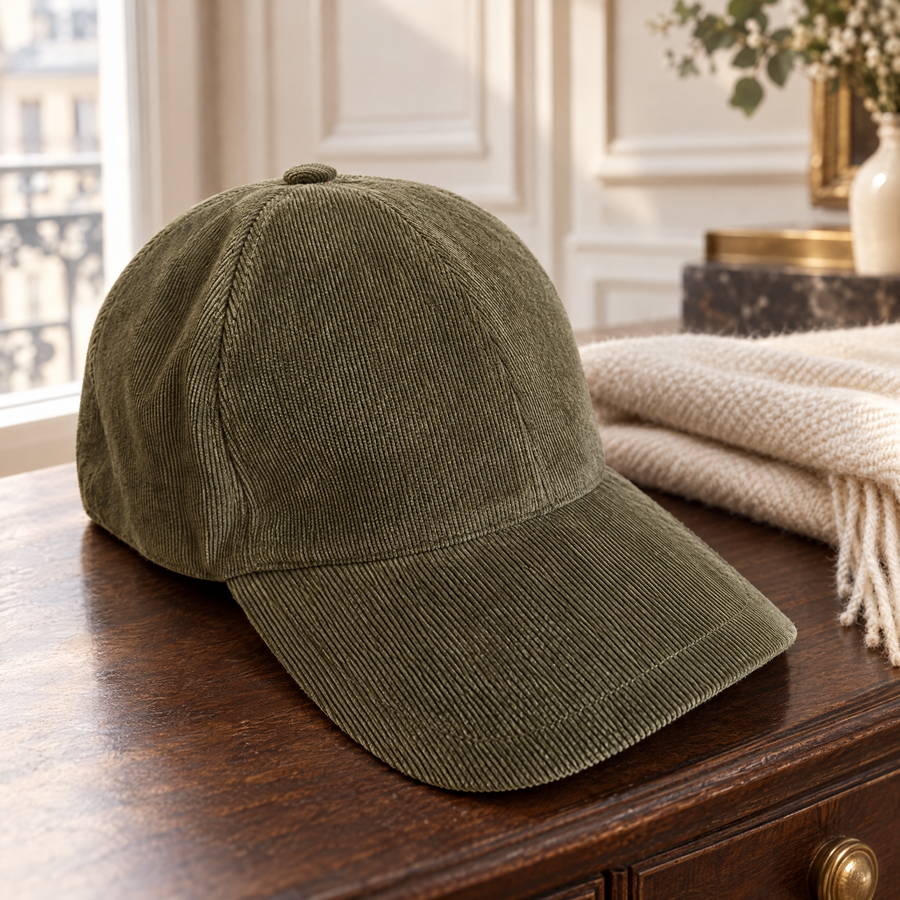 Casquette velours côtelé kaki – Last Chance