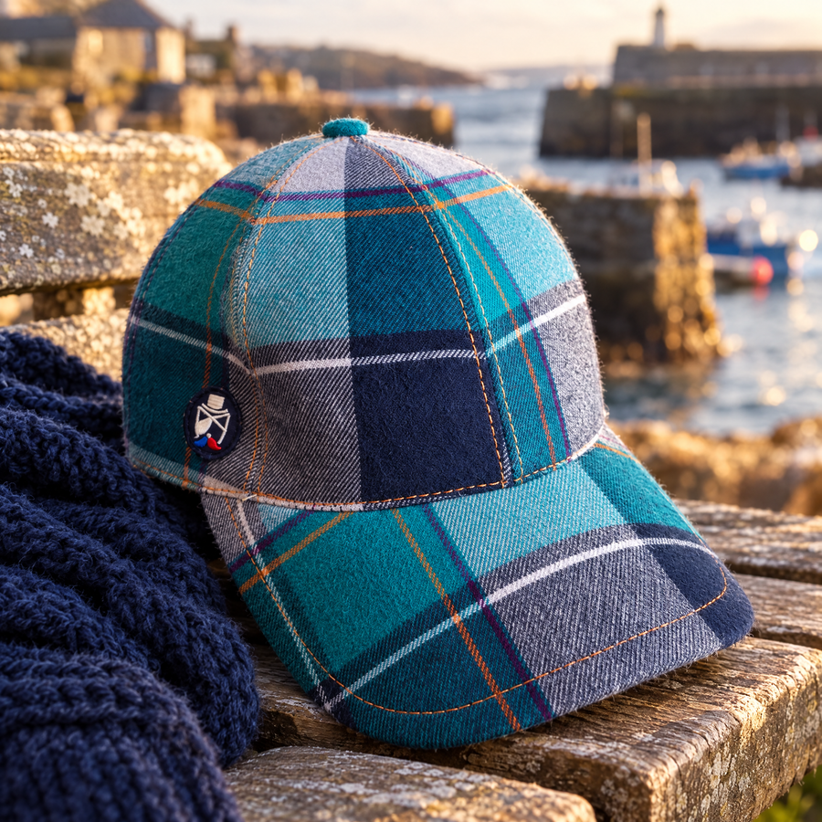 Casquette écossaise turquoise – Last Chance
