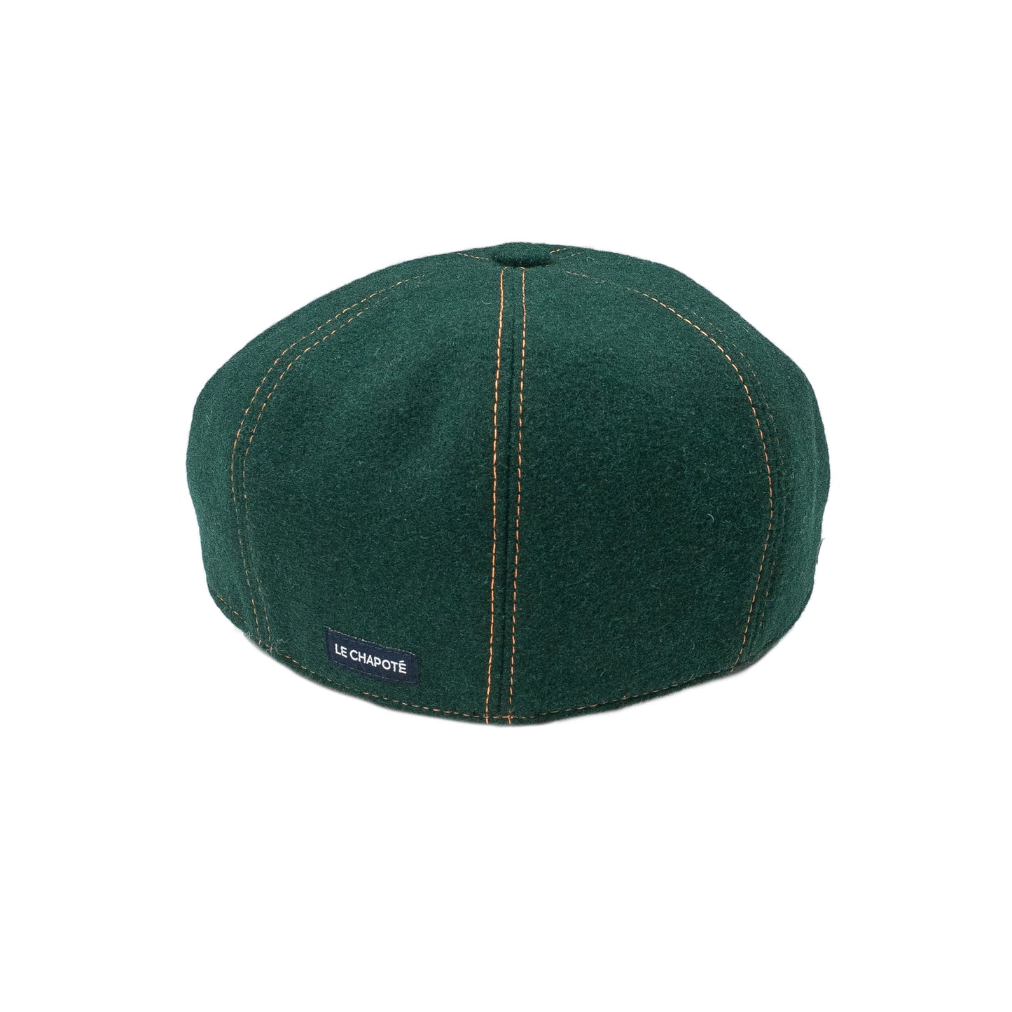 Casquette plate/Béret - Laine verte