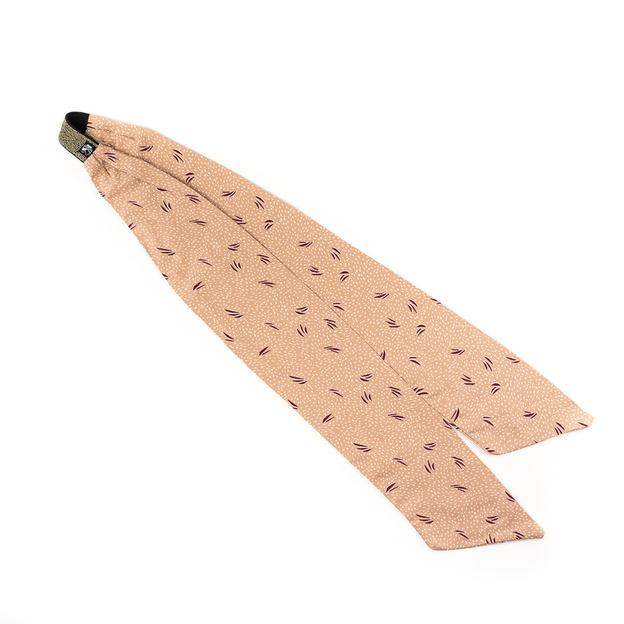 Bandeau à nouer – Beige à pois