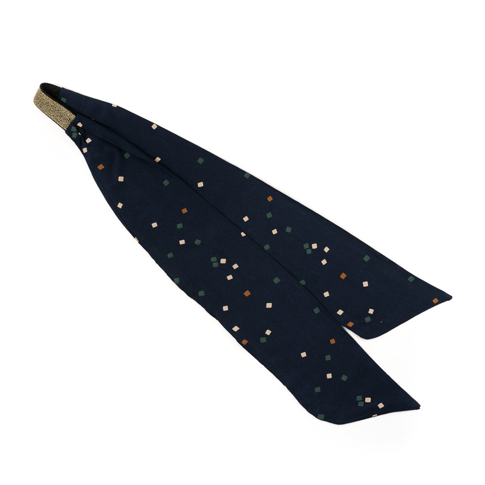 Bandeau - Marine à pois X