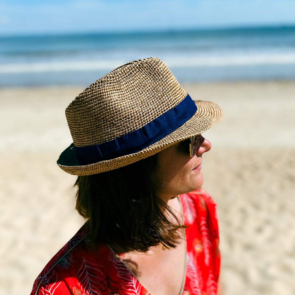 Chapeau Trilby Raphia