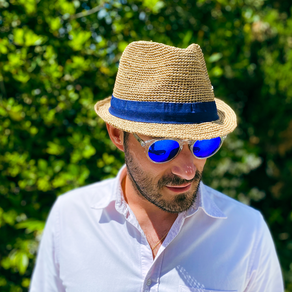 Chapeau Trilby Raphia