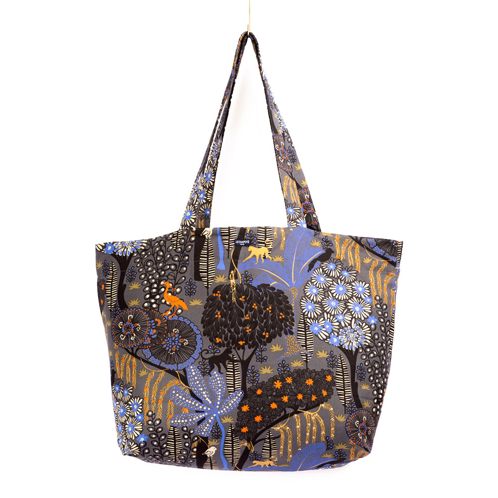 SAC CABAS - Jungle Bleue
