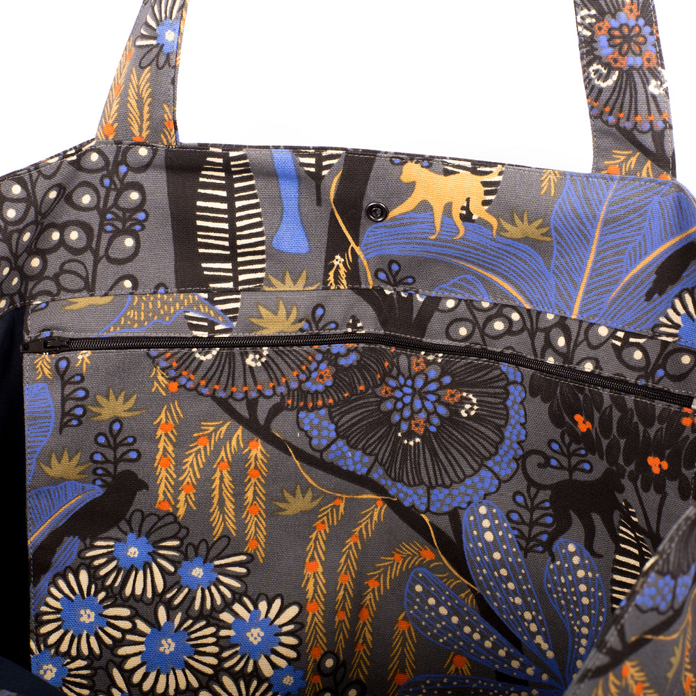 SAC CABAS - Jungle Bleue