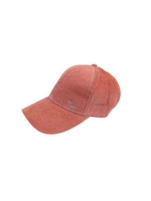 Casquette - velours cotelé rose