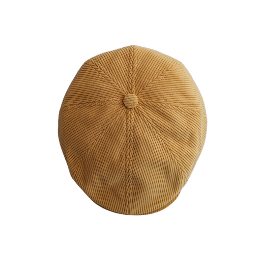 Casquette plate - velours cotelé safran