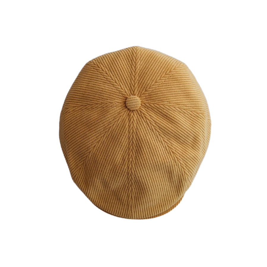 Casquette plate en velours côtelé, fabriquée en Europe — Safran