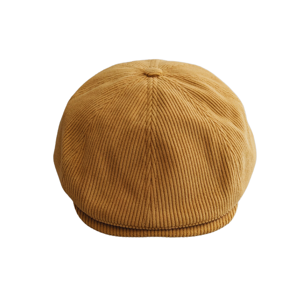 Casquette plate - velours cotelé safran