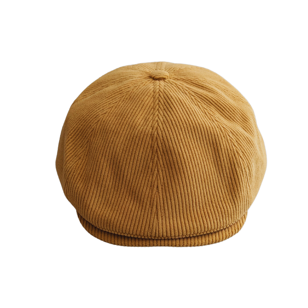 Casquette plate - velours cotelé safran