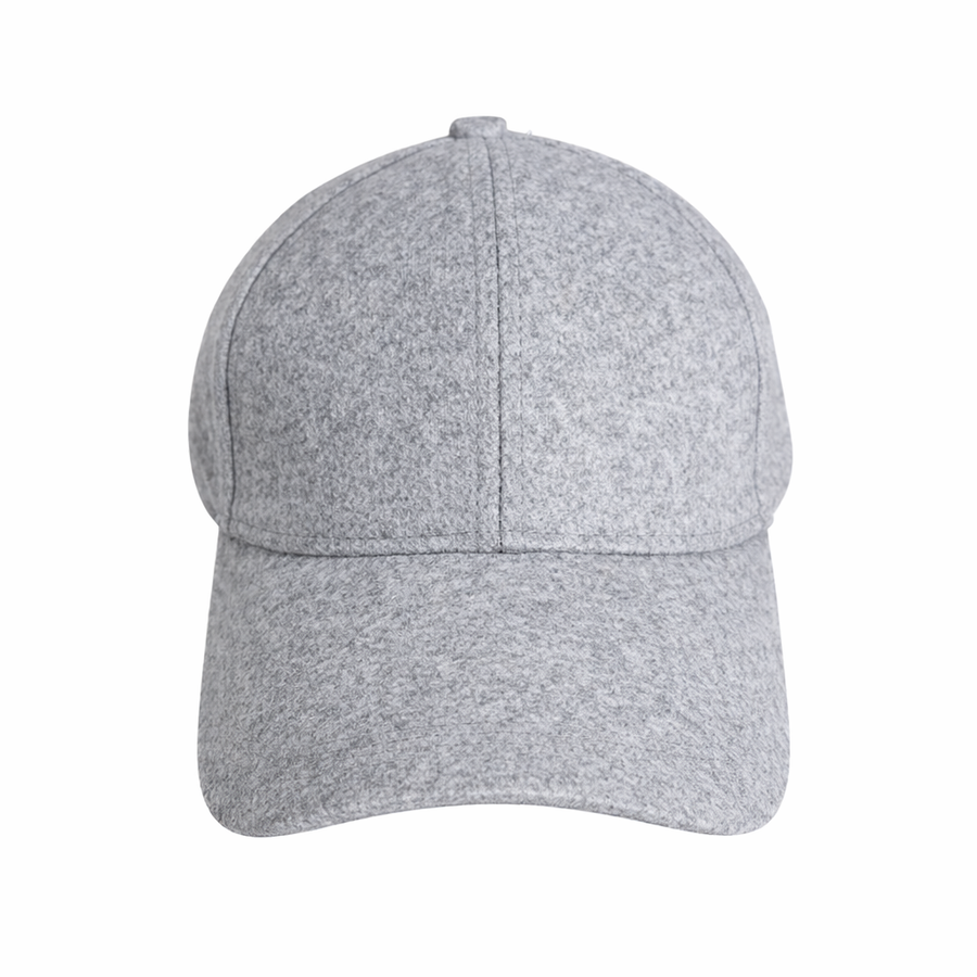 Casquette en laine recyclée, chaude et à votre taille — Gris