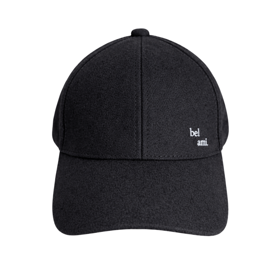 Casquette en laine recyclée, chaude et à votre taille — Noir