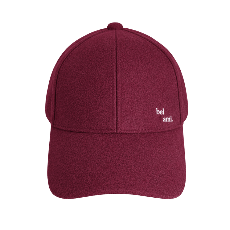 Casquette en laine recyclée, chaude et à votre taille — Bordeaux