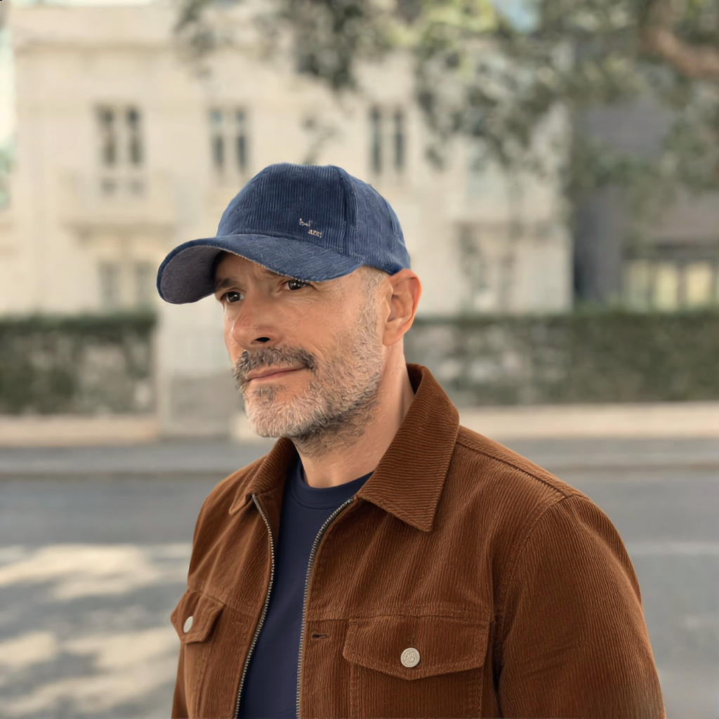 Casquette en velours côtelé, pensée pour le quotidien