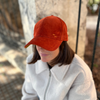 Casquette - velours cotelé orange