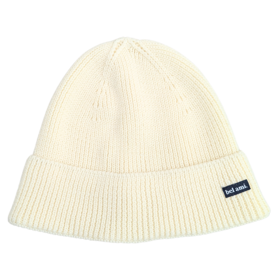 Bonnet en laine mérinos, qui ne gratte pas — Beige