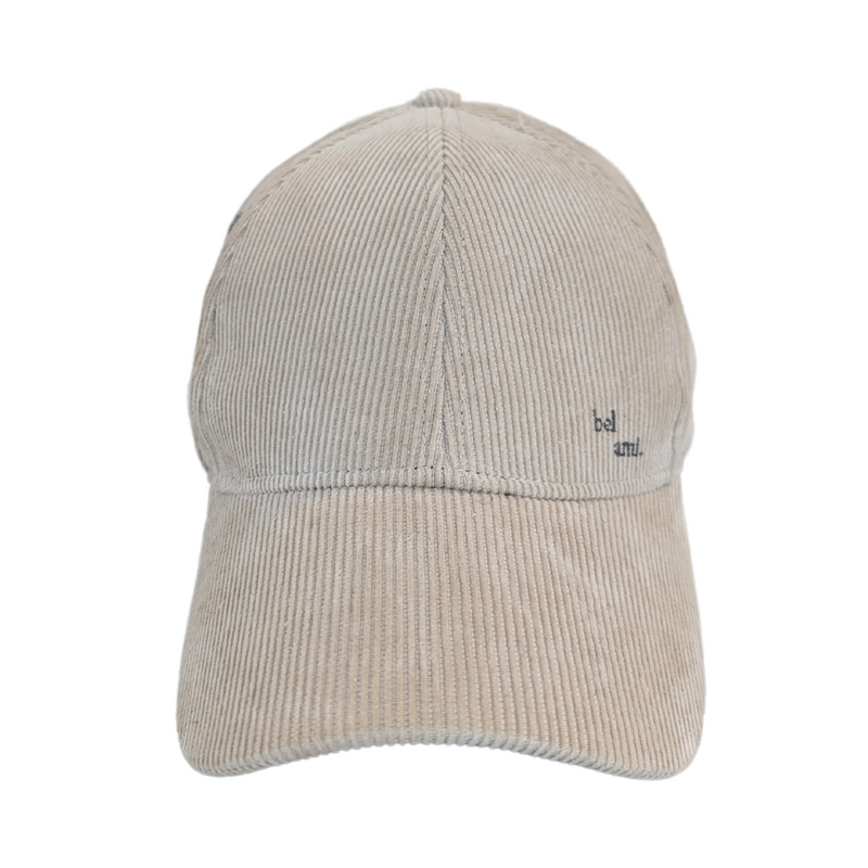 Casquette - velours cotelé beige