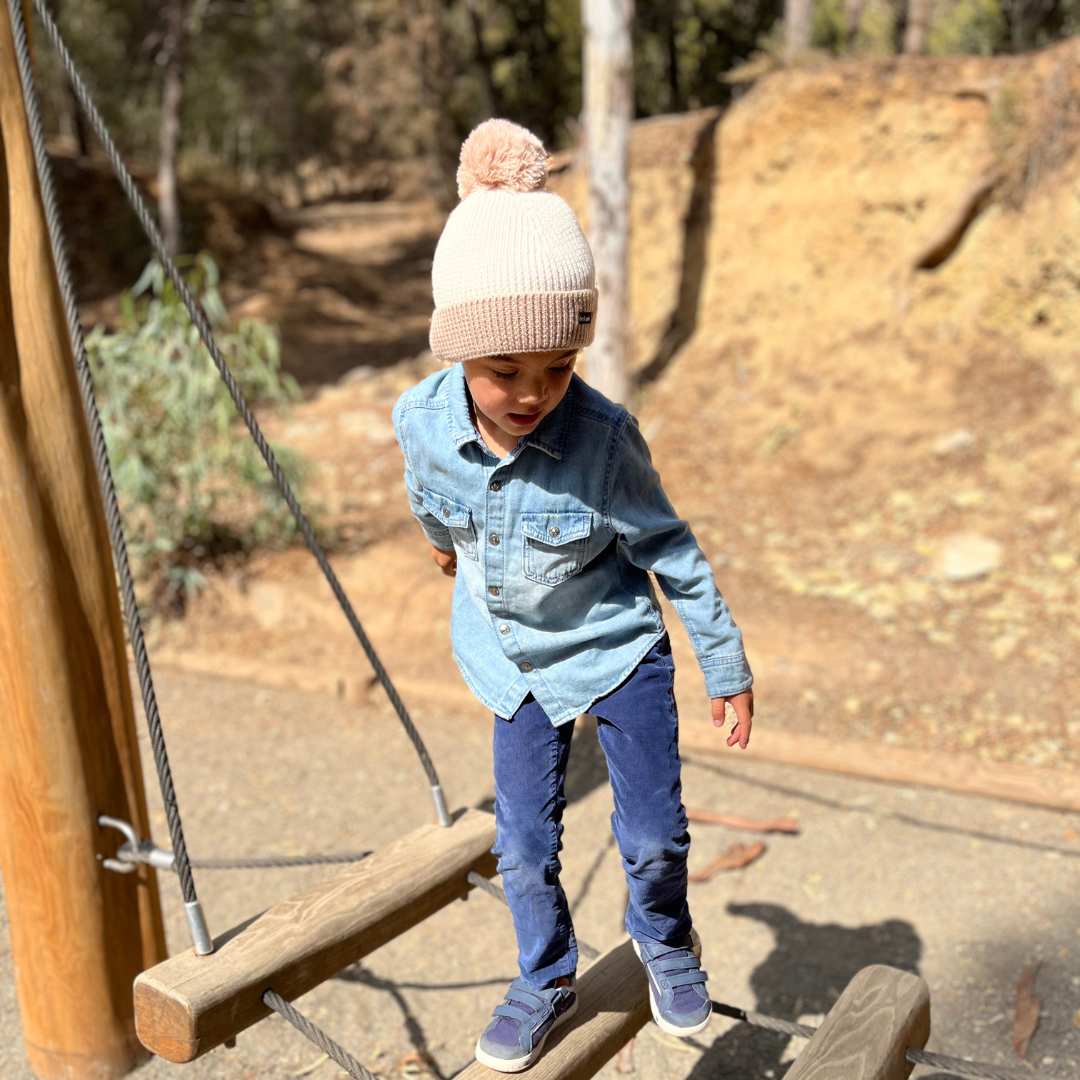 Bonnet enfant laine mérinos, chaleur douce