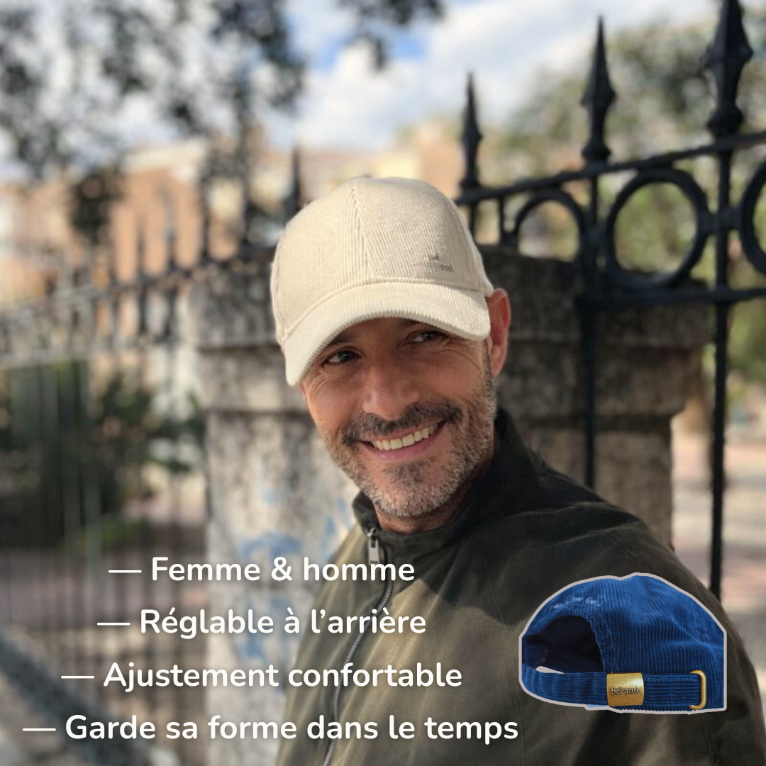 Casquette velours • 100% recyclé • Sans gros logo