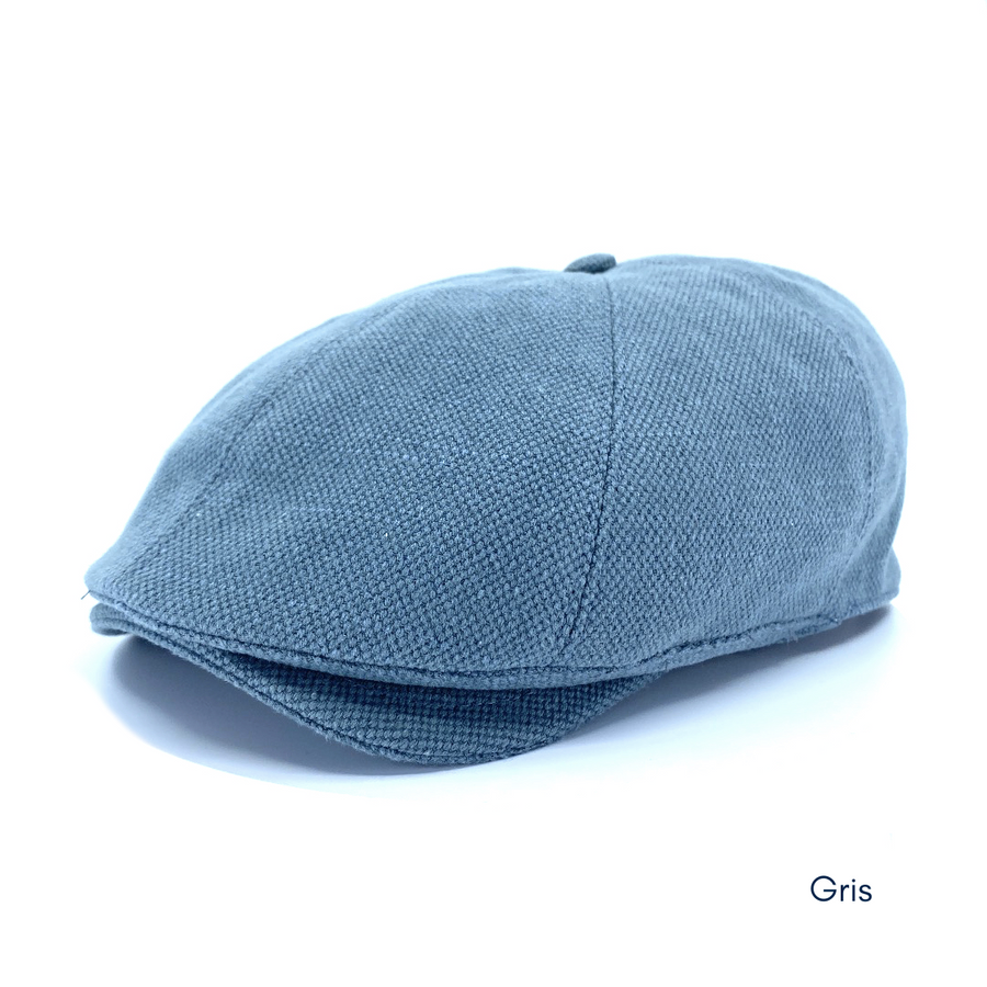 Casquette plate coton | Style classique homme | Le Chapoté — Gris