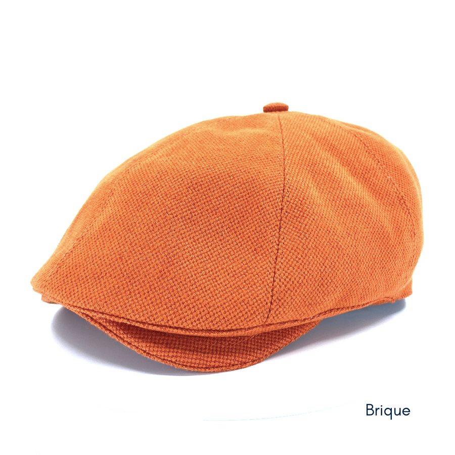 Casquette plate coton | Style classique homme | Le Chapoté — Brique