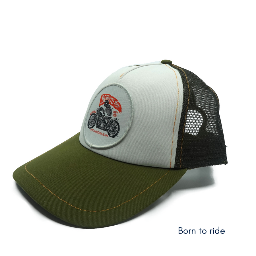 Casquette trucker recyclée | Filet respirant | Le Chapoté — Born to ride