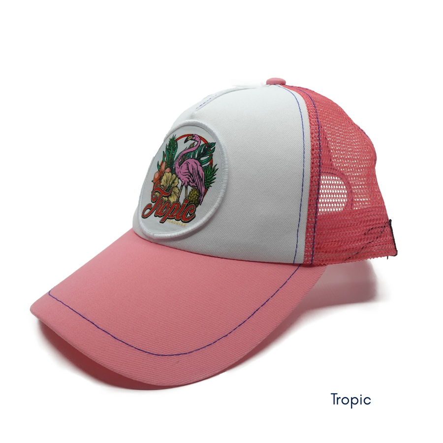 Casquette trucker recyclée | Filet respirant | Le Chapoté — Tropic