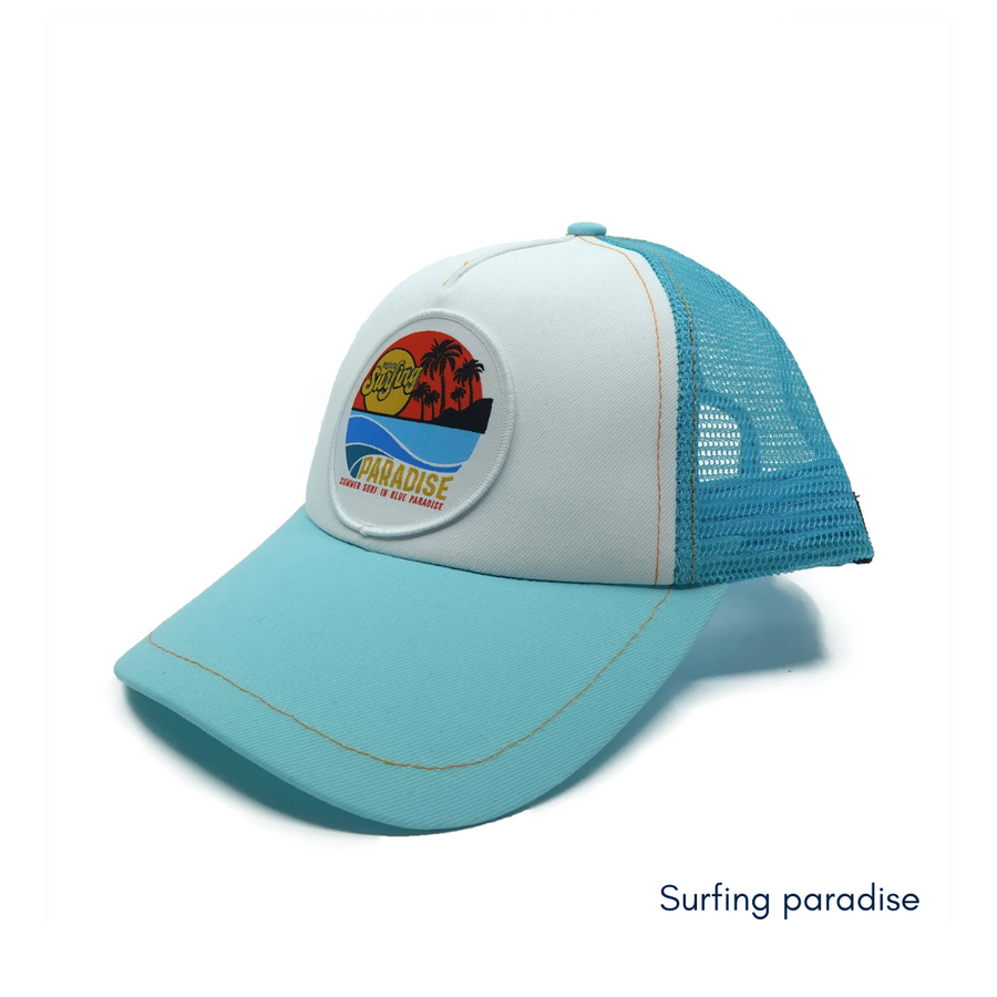 Casquette trucker recyclée | Filet respirant | Le Chapoté — Surfing paradise