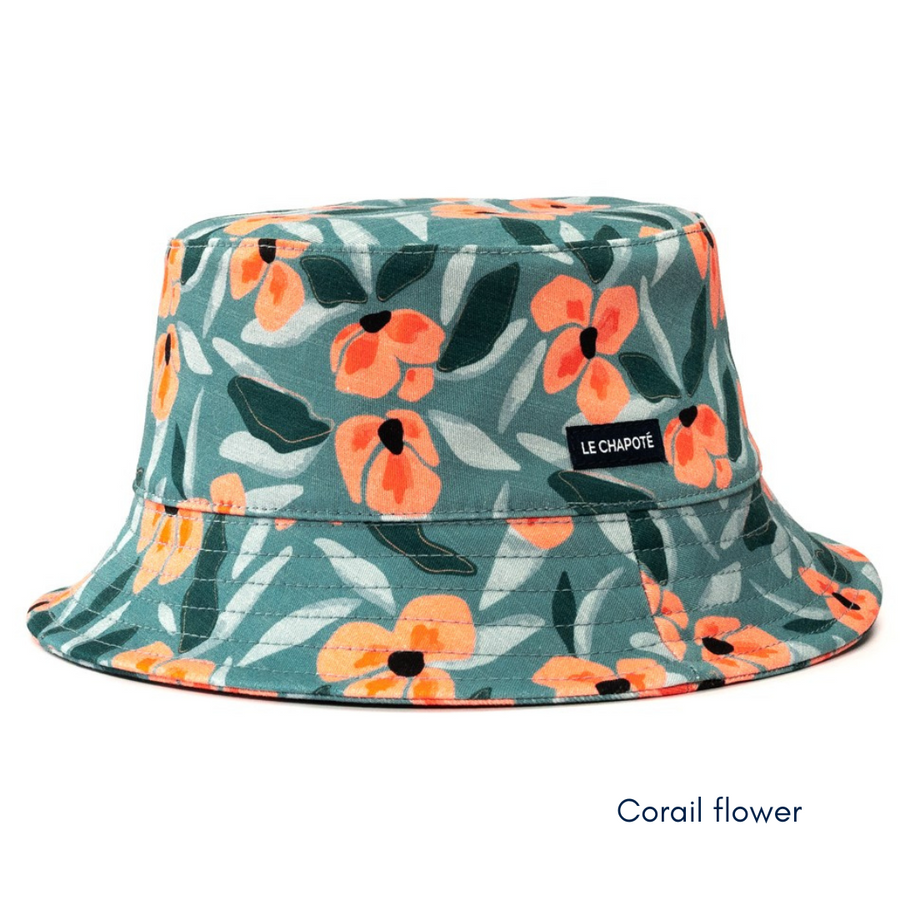 Bob coton | Bob été confortable | Le Chapoté — Corail flower