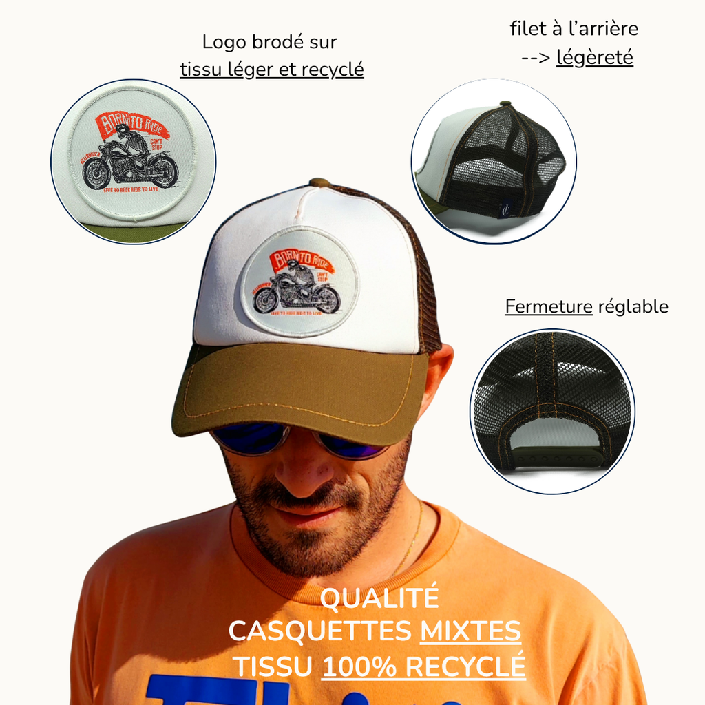 Casquette trucker recyclée | Filet respirant | Le Chapoté