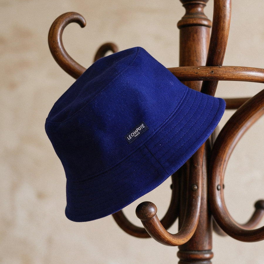 Bob hiver doublé, quatre tailles mesurées — Bleu roi