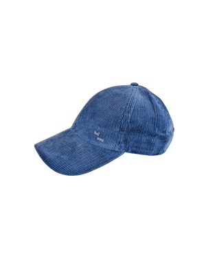 Casquette - velours cotelé bleu clair