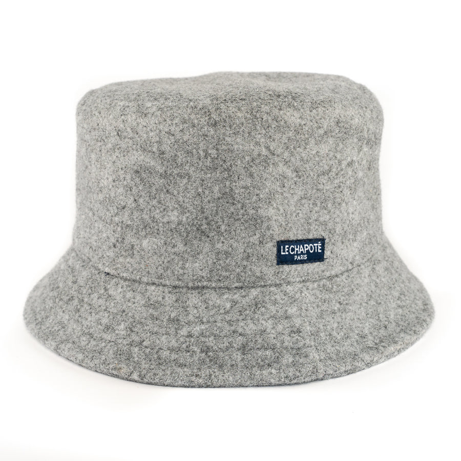Bob hiver doublé, quatre tailles mesurées — Laine gris clair