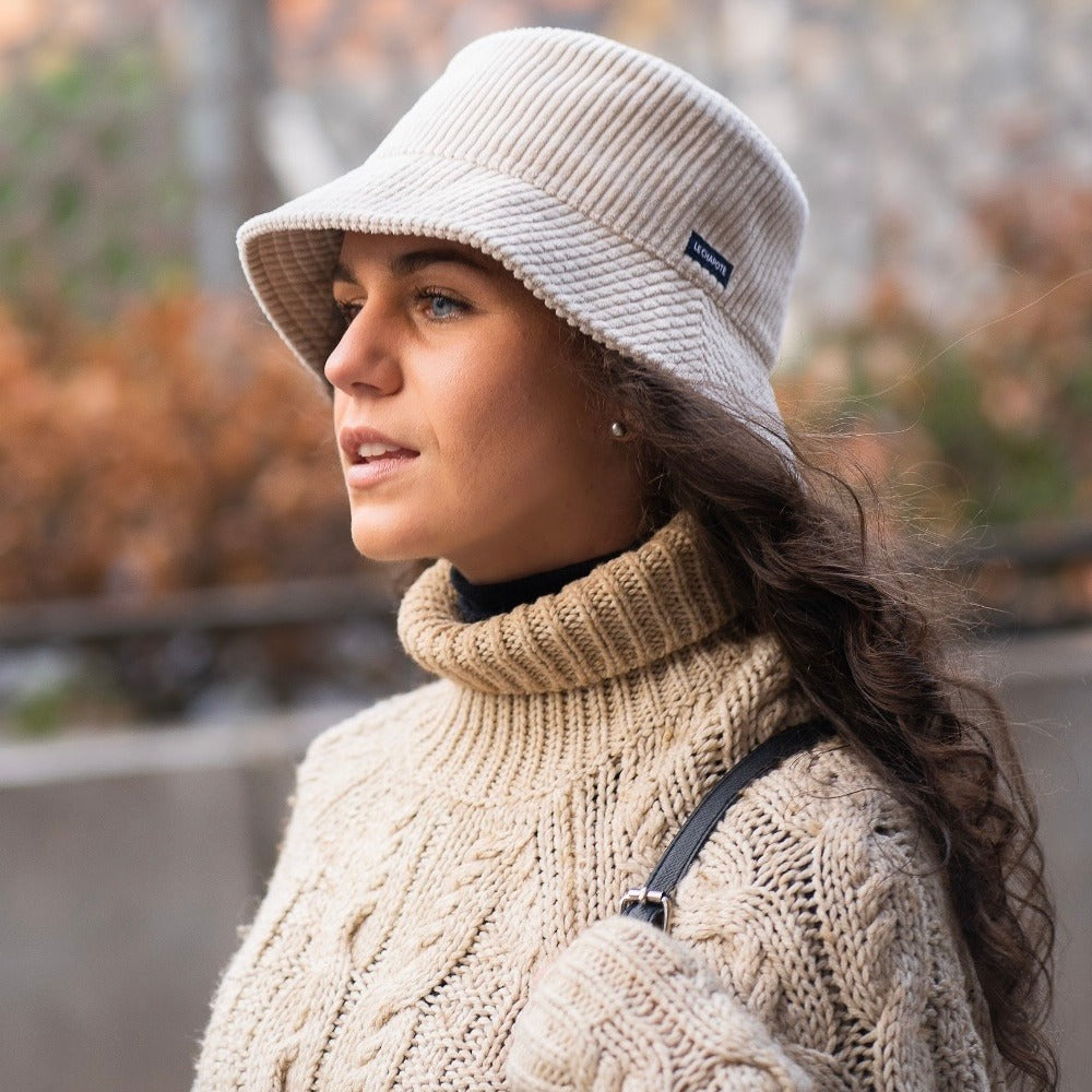 Bob - Velours côtelé beige