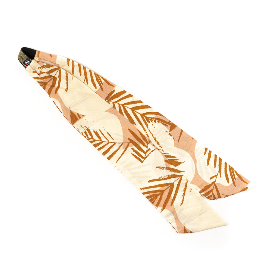 Bandeau à nouer – Feuille ocre