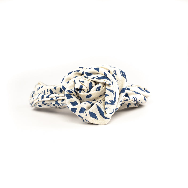 Bandeau rigide - Blanc et bleu